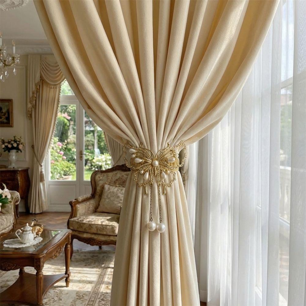 Luxury Curtain Tiebacks Gold Curtain Holdbacks Stylish Curtains Tie Rope  Homestay