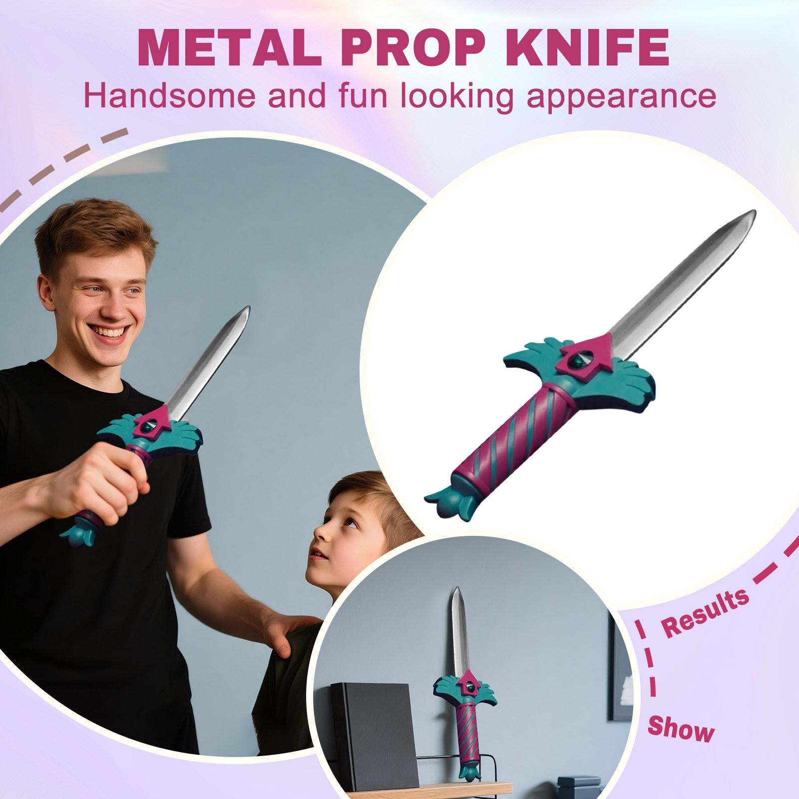 

Декоративный нож-реквизит для ролевых игр, оружие, Хэллоуин и вечеринка, аксессуары для костюма на Хэллоуин красный One Size