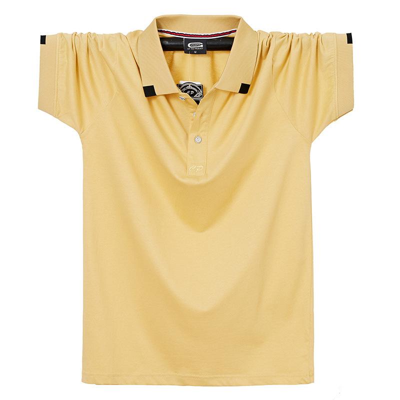 Fat Plus Herren Kurzarm T-Shirt Business Polo Atmungsaktives Herren POLO Shirt