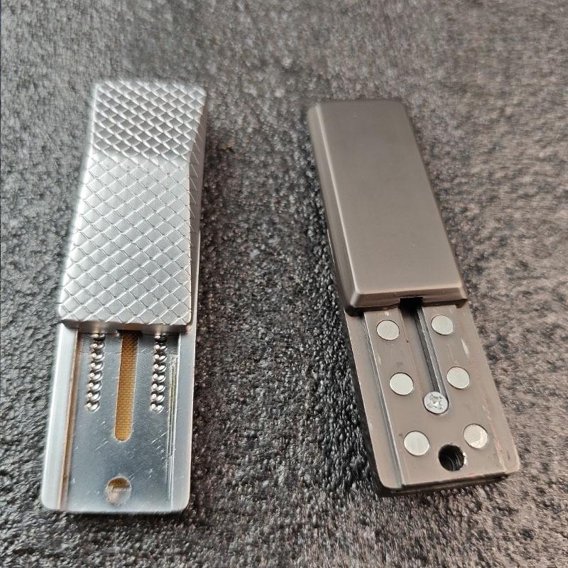 Mechanical Pickup Slider Fidget Magnetic Push Card Ratchet Wheel Pushing Plate Metal Edc Relieve Stress Easing Toy Anti Anxiety