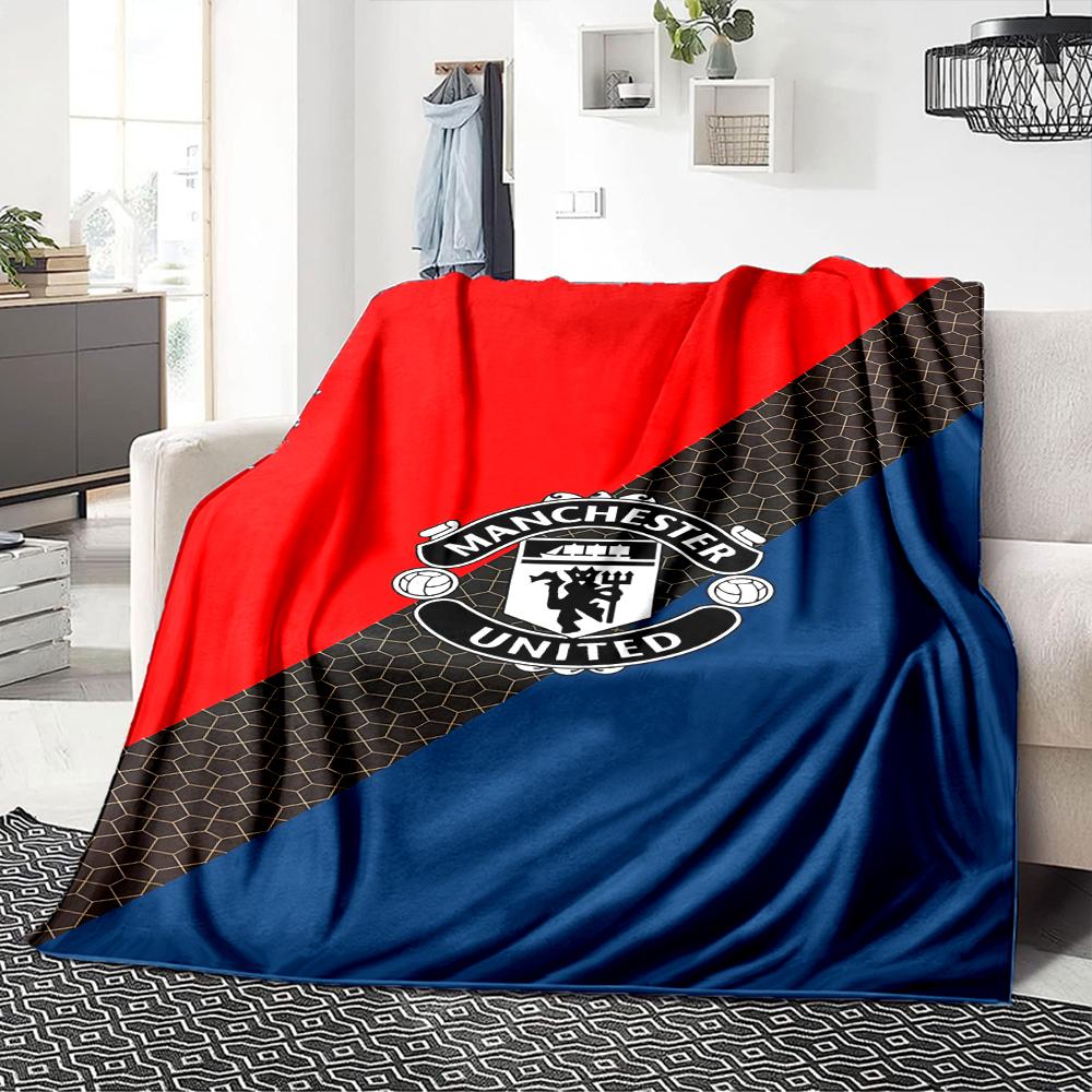 Manchester City Crest Blankets Flannel Printed Breathable Warm Throw Blanket for Home Office Bedspreads 0708a22
