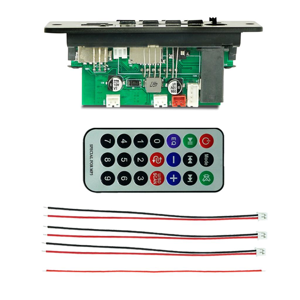 Car MP3 Player USB Recording Module MP3 Decoders Board Wireless Bluetooth-compatible Decoding Module LED Display