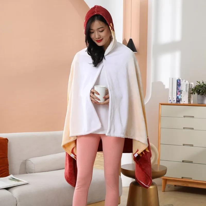 Demon Slayer Blanket Plaid Anime Kimetsu No Yaiba Cosplay Prop Tanjirou Custom Women Pajamas Adult Bathrobe Shawl Gown Homewear