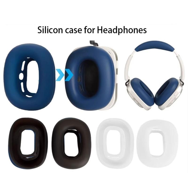 Silicone Ear Pads For Selected Headphones Sweat Resistant And Light Weight Comfort Ear Pads Foam Ear Cushions Pillow