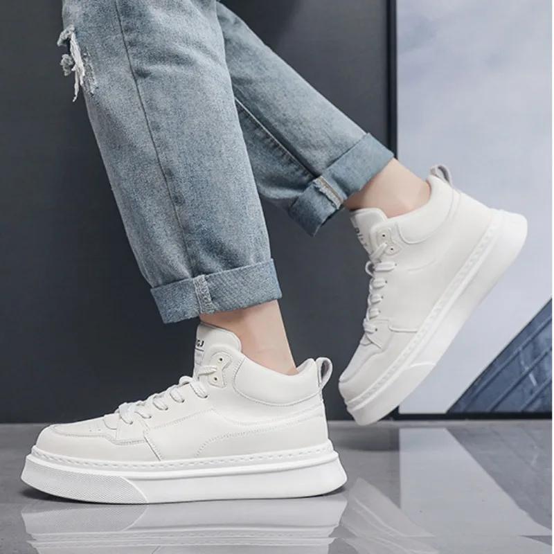 Модные повседневные высокие кроссовки для мужчин на осень-зиму — фото 6