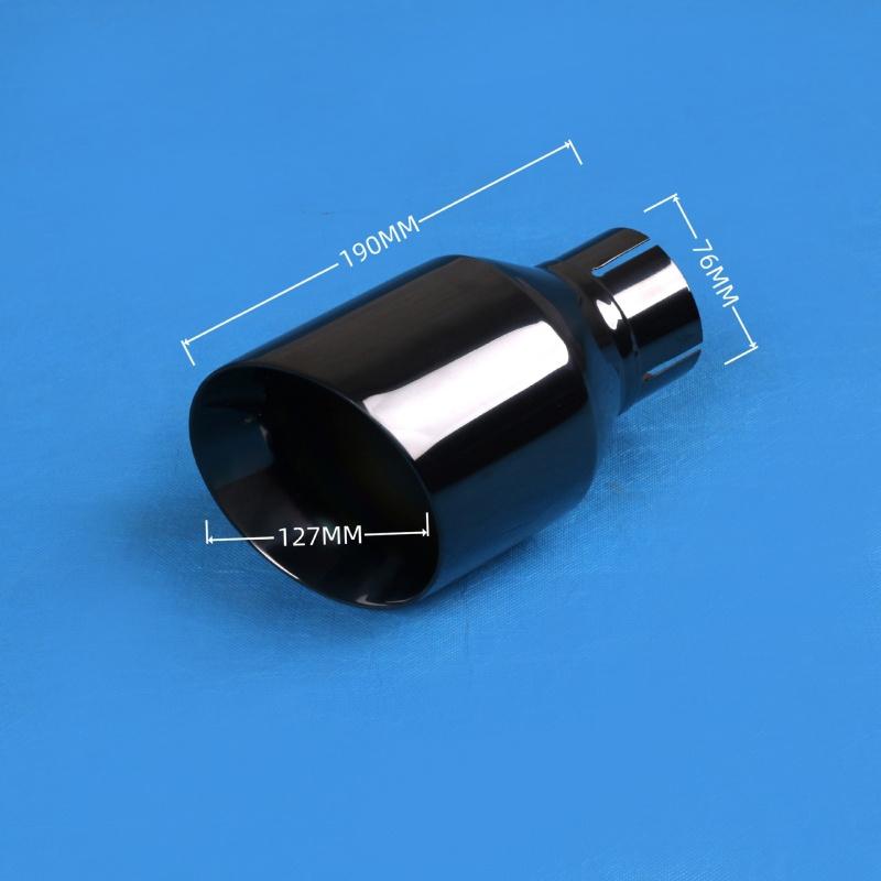 1 Pezzo Terminale di Scarico Grande 6 /5 /4.5 pollici Universale per Auto Acciaio Inossidabile 304 Nero/Argento Tubo di Scarico Silenziatore Tubo di Scarico Personalizzato