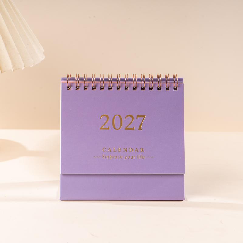 2027 Kreativer Frischer Stil Schreibtischkalender Ins-Wind Täglicher Terminplaner Desktop-Dekoration für Büro Zuhause Studentengebrauch