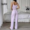 Sweet Floral Lounge Clothes for Weekend Women Pajamas Set with Print, Sleeveless U Neck Lightweight Sleep Sets Vacation Camisole And Pants,