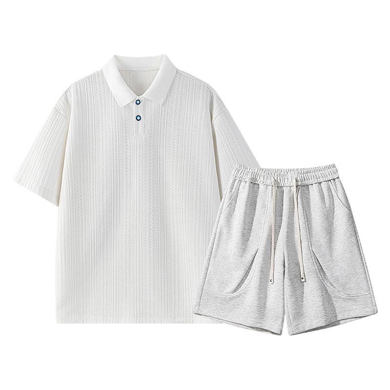 2026 Men's Summer Short Sleeve T-shirt & Shorts Fashion Sports Set