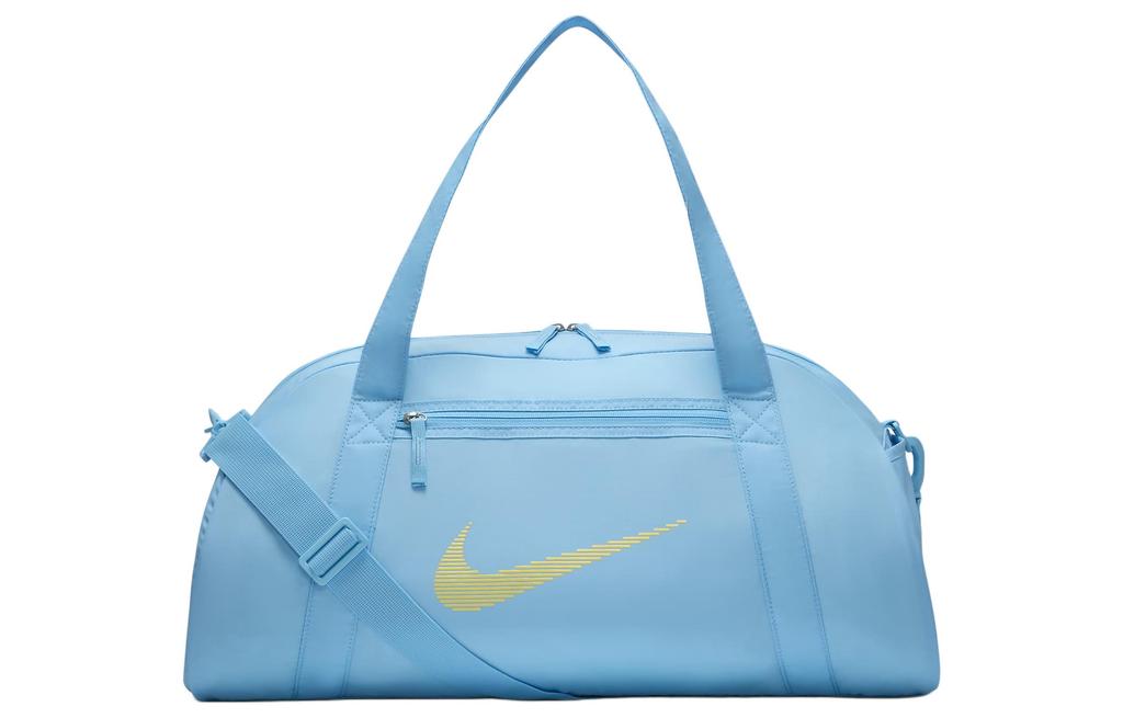 Nike Polyester Handbag, Shoulder Bag, Crossbody Bag, Gym Bag Large Unisex Aquarius Blue & Light Laser Orange DR6974-407