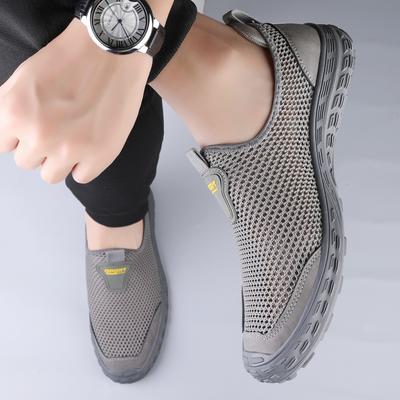 Tênis masculinos respiráveis, calçados masculinos all-match, mocassins masculinos confortáveis, mocassins leves de marca de luxo para homens