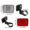 Bicycles Front Rear Reflector Mountain Bike Safety Warning Reflectors for Handlebar Seatpost and Night Cycling Enduring