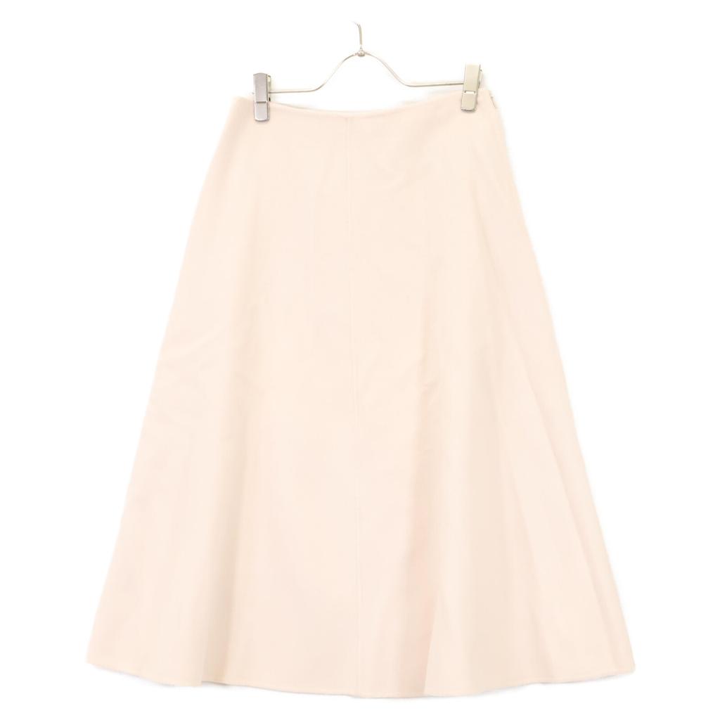 Theory Luxe Pink KLIRA LIGHT RIVER Cashmere-blend Wool Skirt Skirt O38 pinkUsed