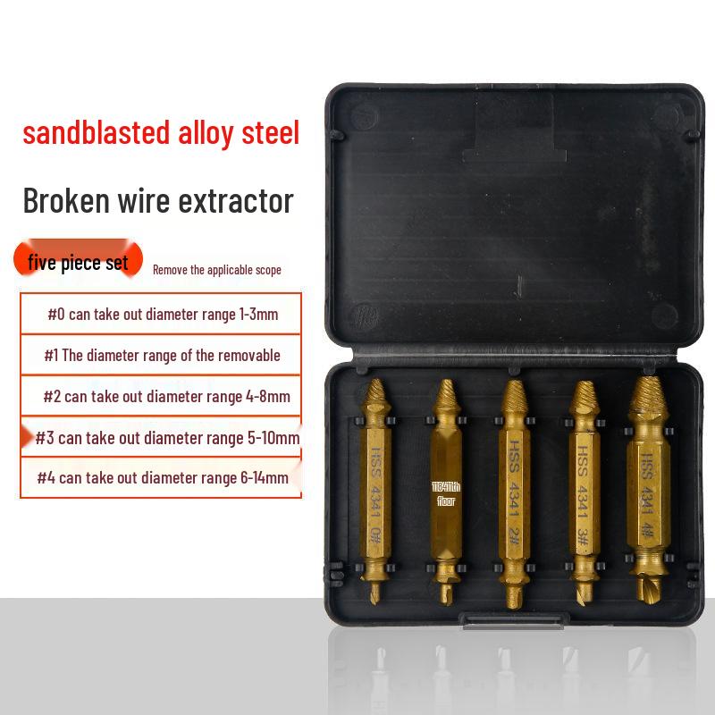 Universal Screw and Wire Extractor: Tapered Tap for Stripped, Rusted, or Broken Threads