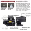 Тактичний EOTECH 551 552 553 558 Червона точка Голографічний коліматор Мисливський G33 G43 G45 3X 5X Збільшувач Приціл Airsoft Приціл для гвинтівки