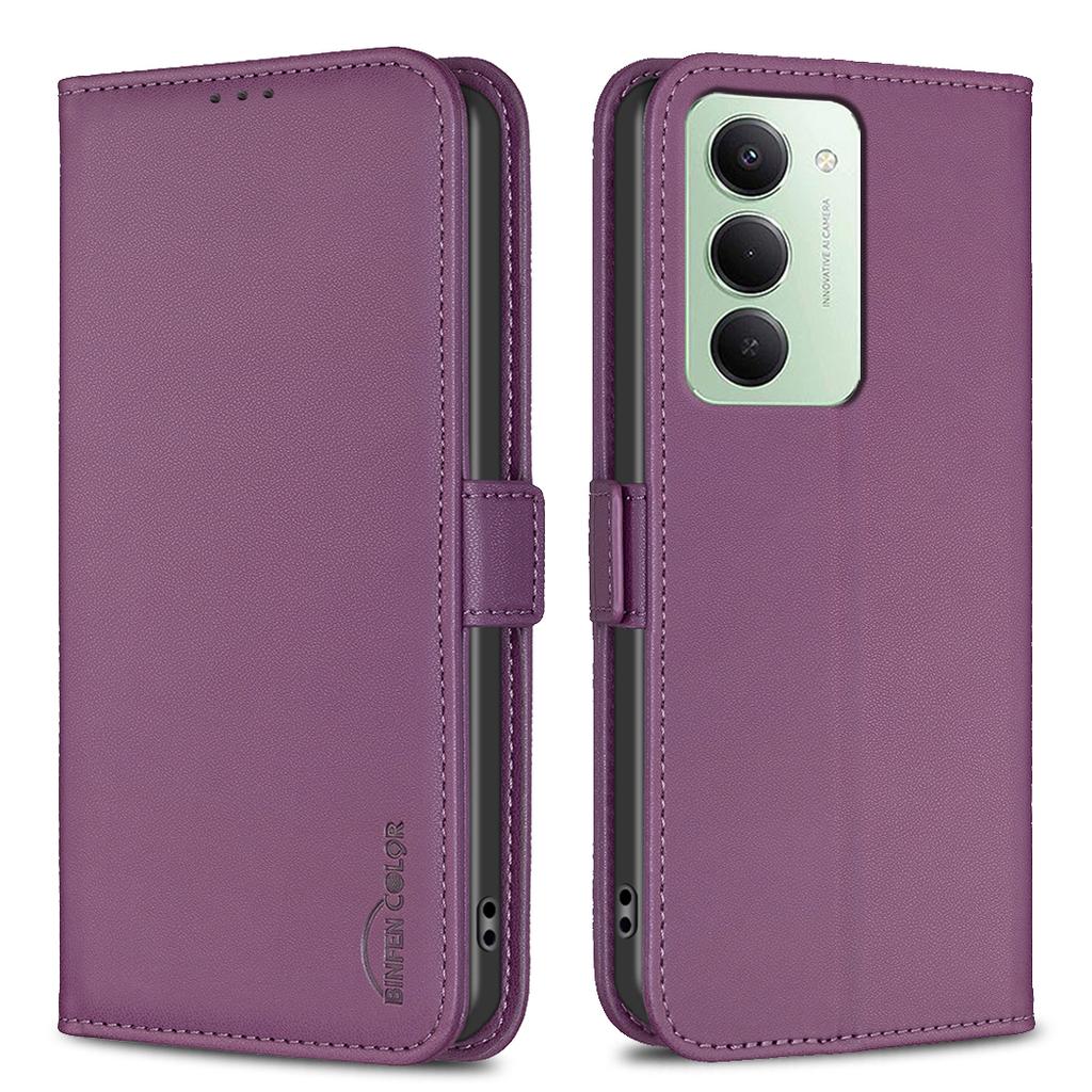 For Xiaomi Redmi 15 5G (Global) (169mm) Case BINFEN COLOR BF31 PU Leather Flip Folio Phone Wallet Cover