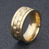 9mm Rotating Gear Ring for Men Titanium Steel Stainless Steel Ring Durable Fashion Jewelry