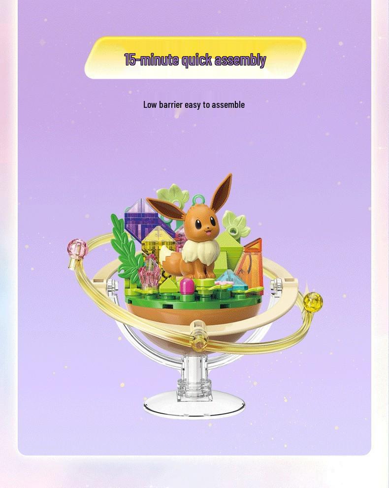 Keeppley Pokémon Eevee Family Building Blocks Toy Set for Kids