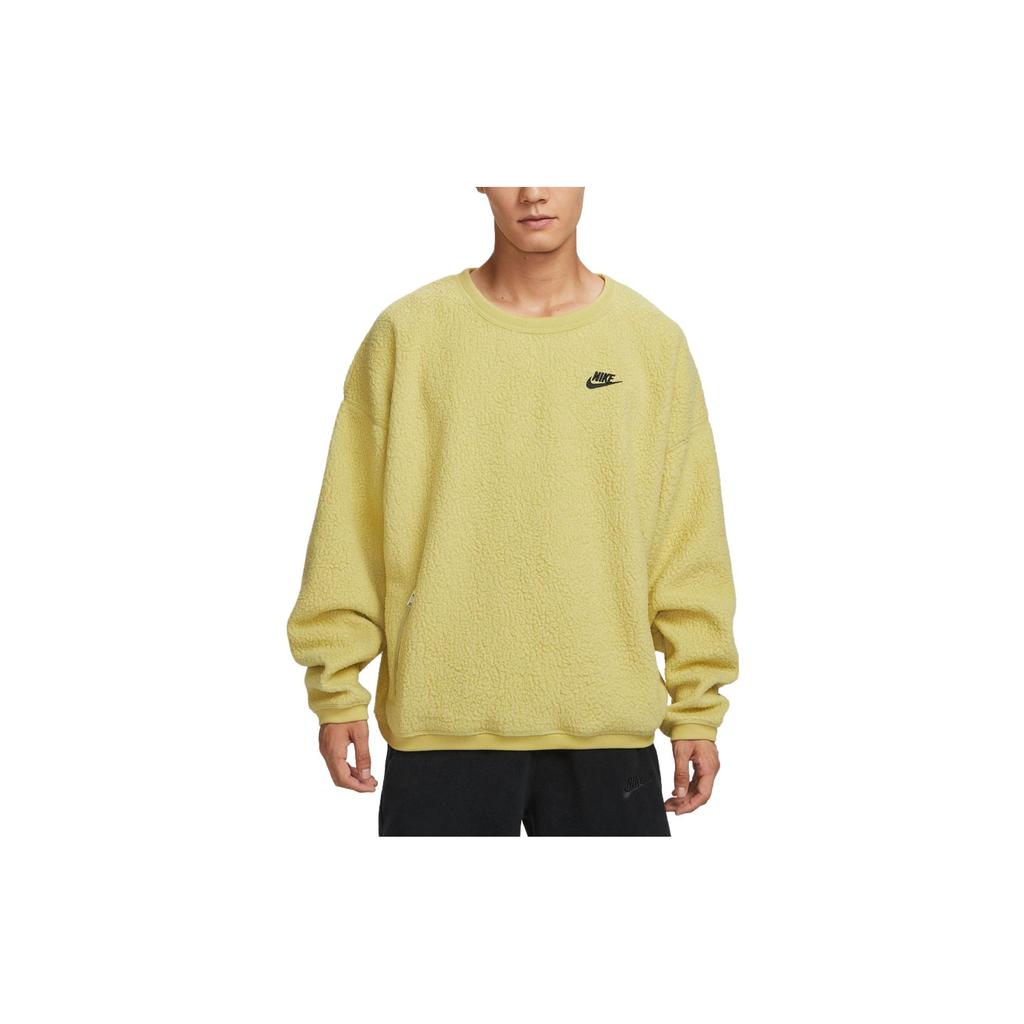 Nike Sweatshirts Men's Light Gold Crew Neck Moderate Regular FB8379-720