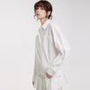 ELLE Cotton Embroidered Loose Long Sleeve Shirt Women shirts White L8CCL140