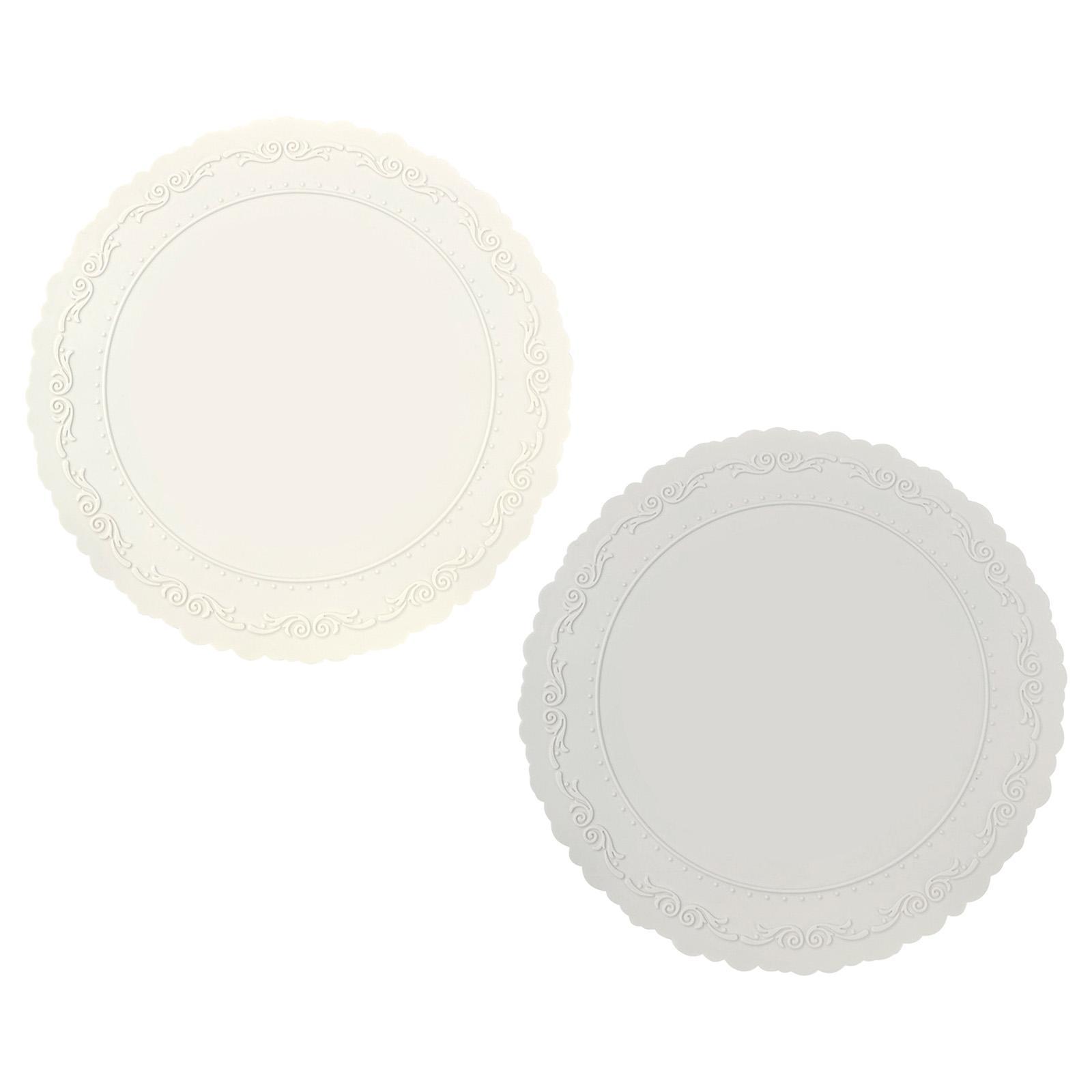 Silicone Placemat Dining Table Decor Decorative Non Slip Versatile Use Table Mat for Hotels Restaurants Cafe Kitchen Party colore grigio