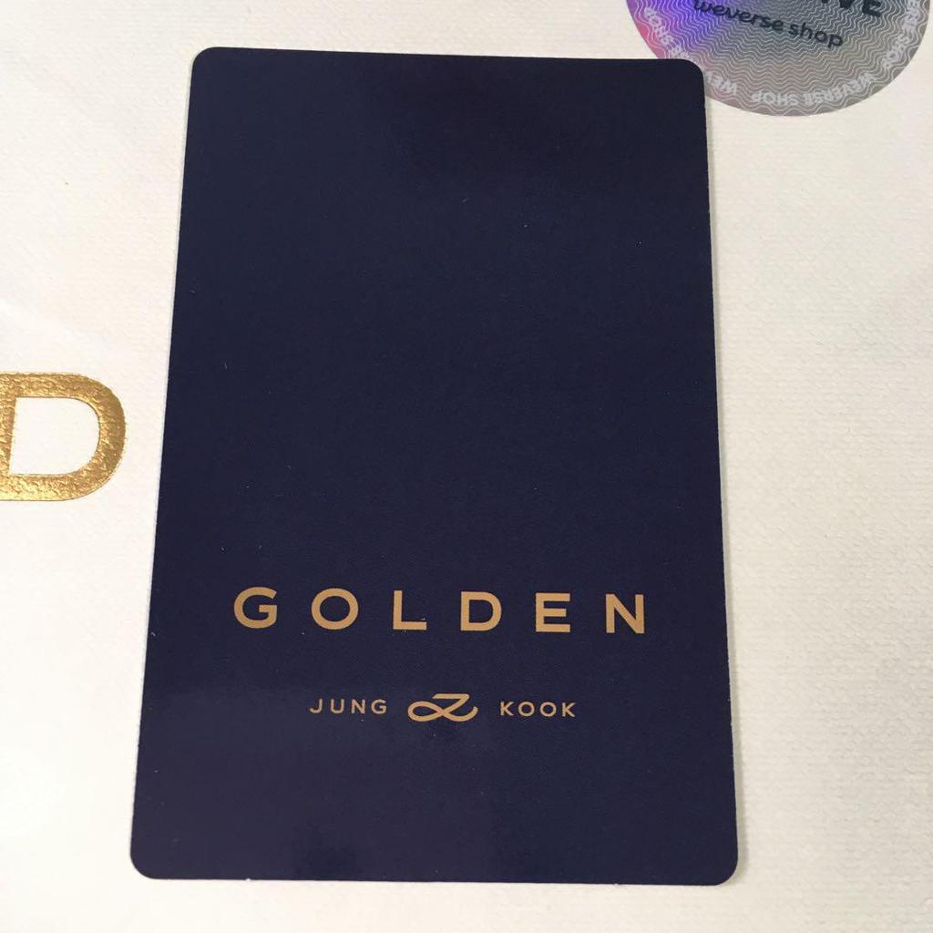 [USED] Jungkook GOLDEN Weverse US Limited Edition CD with Trading Cards (No Missing Items)