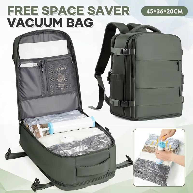 Zaino sottovuoto 45x36x20 cm, resistente, ideale come zaino da viaggio, zaino da pendolare, borsa leggera, sacchetto sottovuoto per vestiti