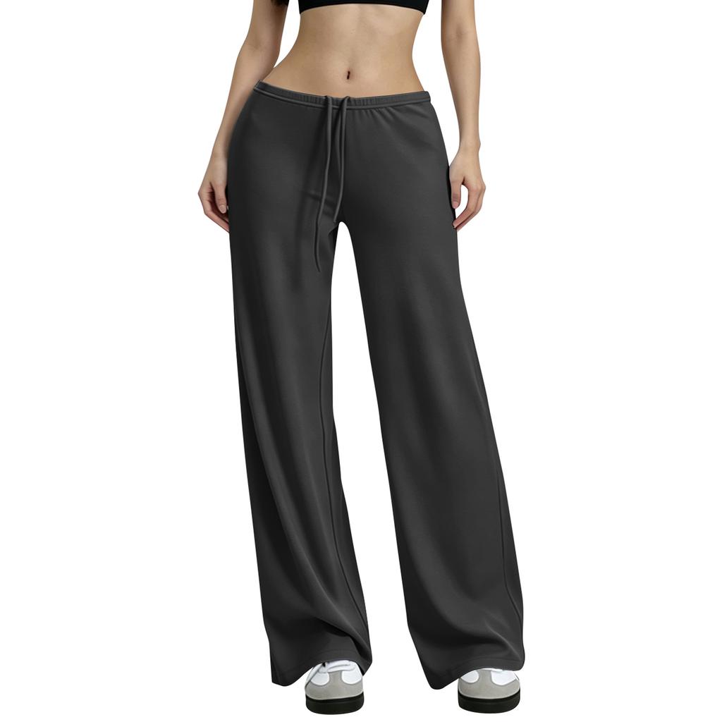 Women's Casual Loose Fit Wide Leg Pants Color Breathable Cool for Summer