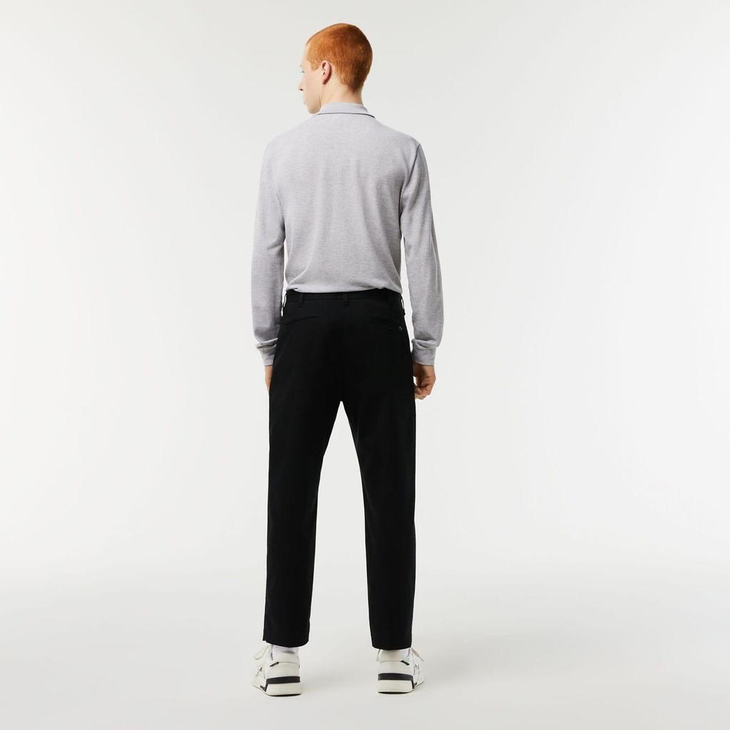 Lacoste Mens Cotton Stretch Tapered Chinos