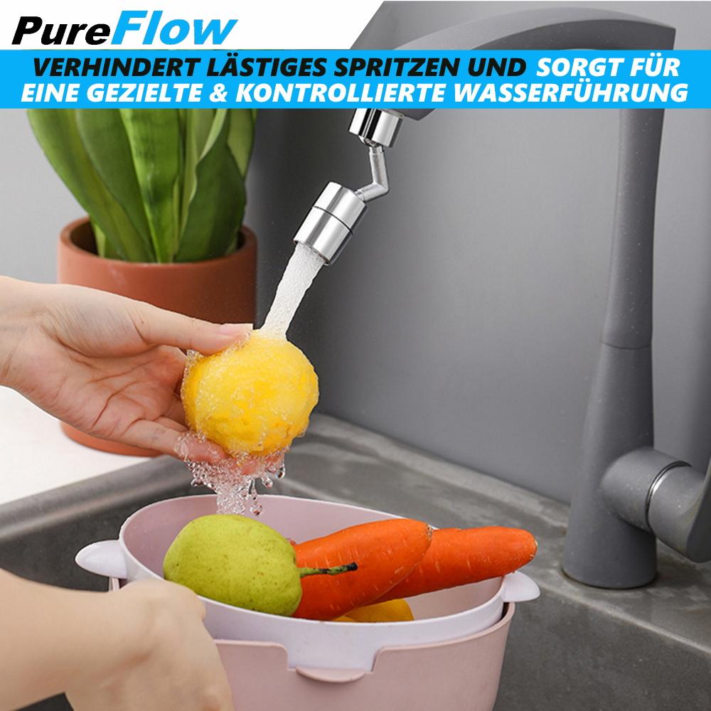 PureFlow Universal Spray Filter Swivel Shower Faucet Attachment 720° Shower
