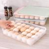24 Grids Egg Box Refrigerator Preservation Portable Picnic Egg Storage Box Food Grade Plastic Egg Box with Cover Kitchen Supplie