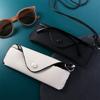 PU Leather Glasses Case Eyewear Protective Case Sunglasses Storage Bag Hanging Eyeglasses Holder