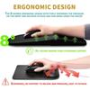 Ergonomisches Memory-Schaum-Mauspad mit Handgelenkstütze, Massage-Gel-Pad, rutschfester PU-Boden zur Linderung von Handgelenkschmerzen, Schwarz