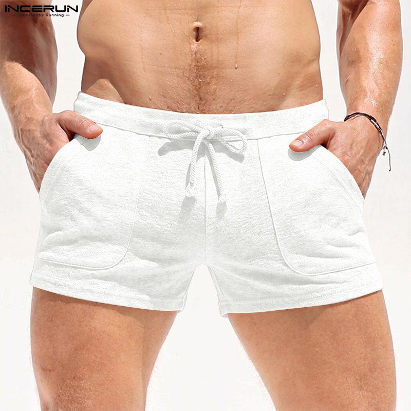 INCERUN Men's Athletic Gym Shorts Slim Fit Home Workout Short Pants