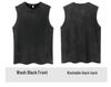 Women's Printed Sleeveless Pure Cotton Distressed Round Neck Pullover Top