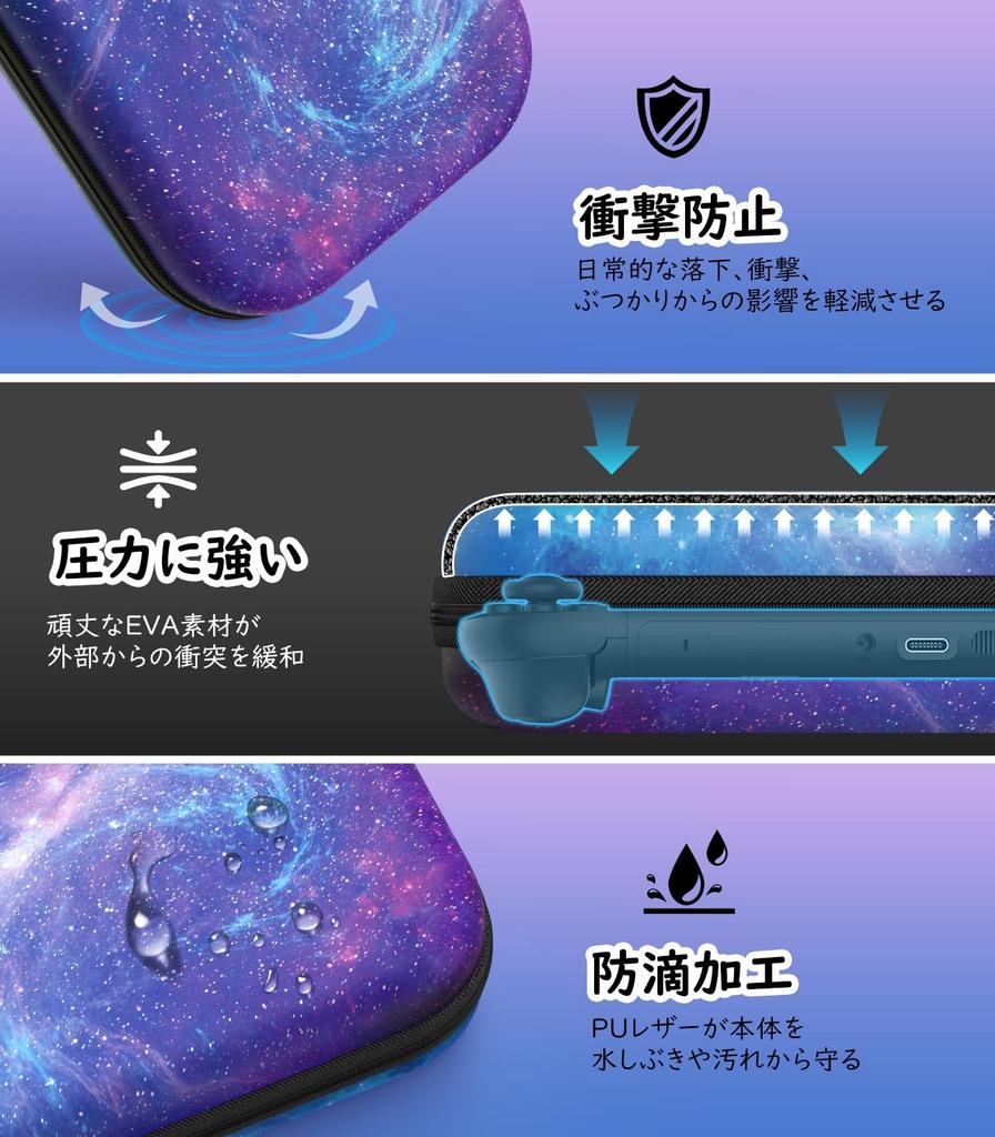 MoKo Switch 2 2nd Generation Protective Cover with Storage EVA Full Large Can Store Game and Other Small Easy to Starry Case, Bag, Dustproof,