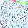 4pcs 3D Bubble Stickers Cut Panda Sakura Creative Girl'S Diy Phone Case Camera Decoration Stickers Children'S Reward Toy