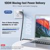 0.5M 3M Long Cable USB 3.2 Gen 2 Type C To C For iPhone 15 16 17 Pro Macbook Samsung Oneplus PD 100W 4K Video ThunderBolt3 USBC