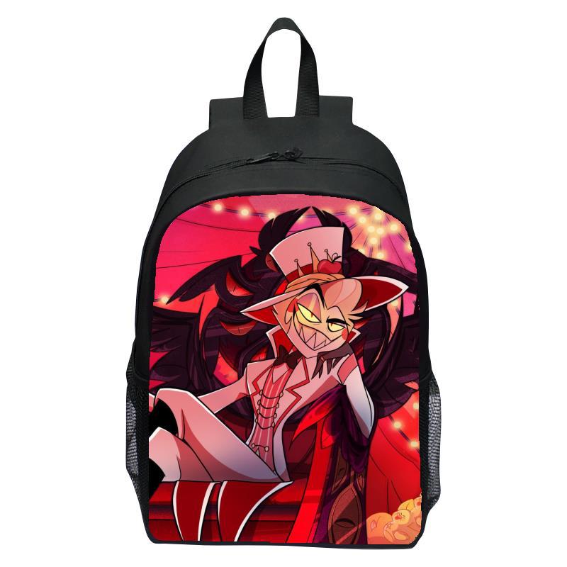 Neuer Bestseller Hell Inn Hazbin Hotel Rucksack Fußball Comic Rucksack Jungen und Mädchen Laptop Rucksack Schüler Rucksack