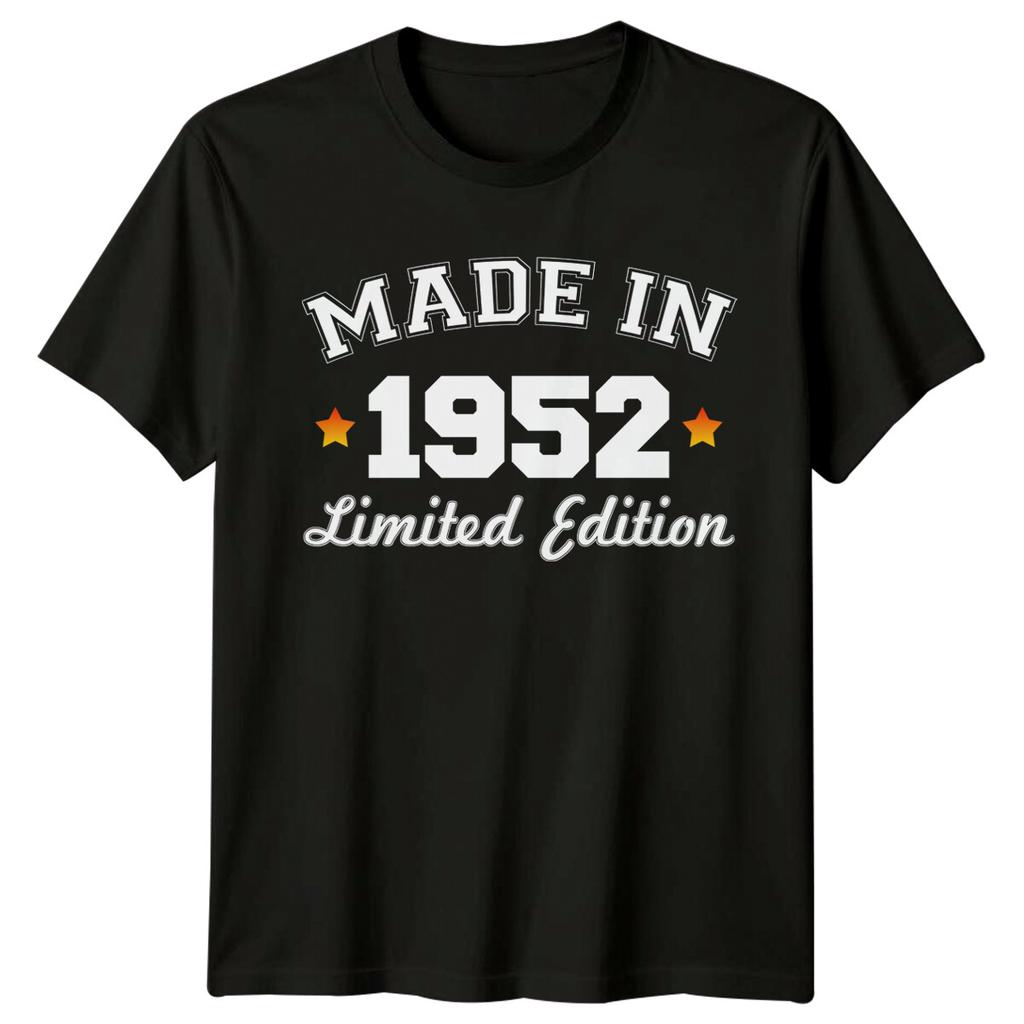 Gemaakt In 1952 Unisex T-shirt 74e Verjaardagscadeau Beperkte Editie