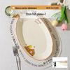 HUAIYI Beerus Bear Cartoon Ceramic Plates
