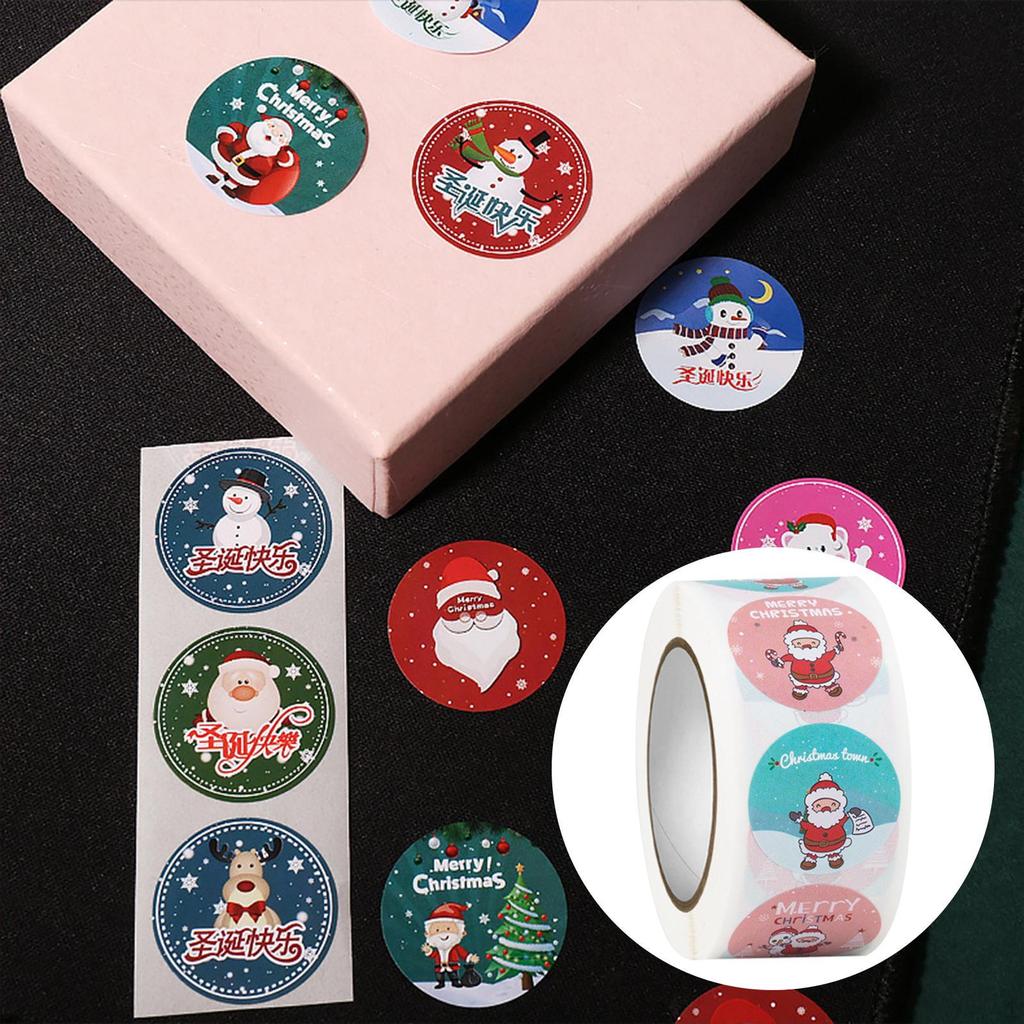 Christmas Party Stickers Seal Labels DIY Seals Game Paper for Card Making