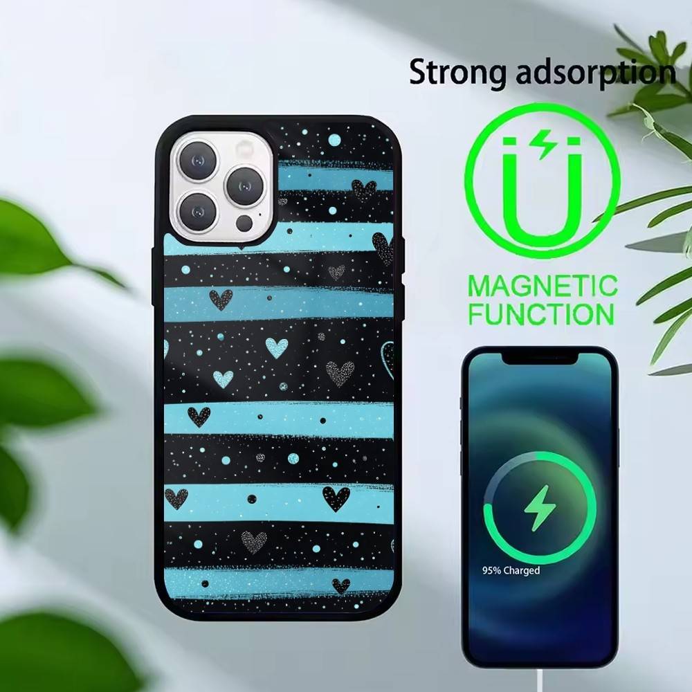 Y2k I-INS Graffiti Phone Case For iPhone 17,16,15,14,13,Pro,Max,Plus,Magnetic For Magsafe Wireless Charging
