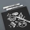 White Paint Marker Pens,Permanent Waterproof And Quick-Dry Markers,Fine Point For Rock,Plastic,Metal,Glass,Wood,Tire,Ceramic