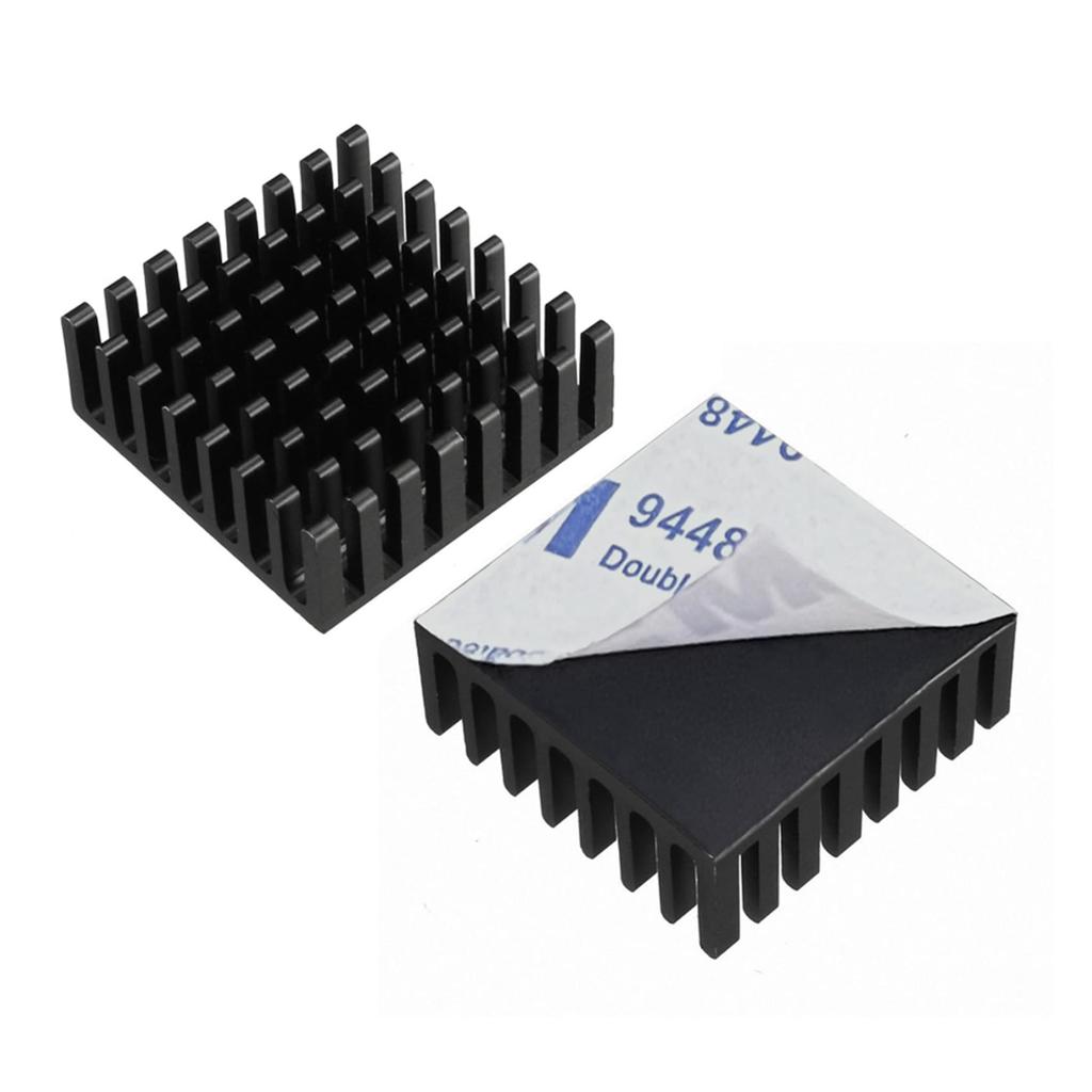 Pack of 10 Heat Sinks, 25(L) X 25(W) X 10(H) Mm, with Thermal Conductive Adhesive Sheets. Prevents Overheating, Acts As a Cooling Radiator Fin for