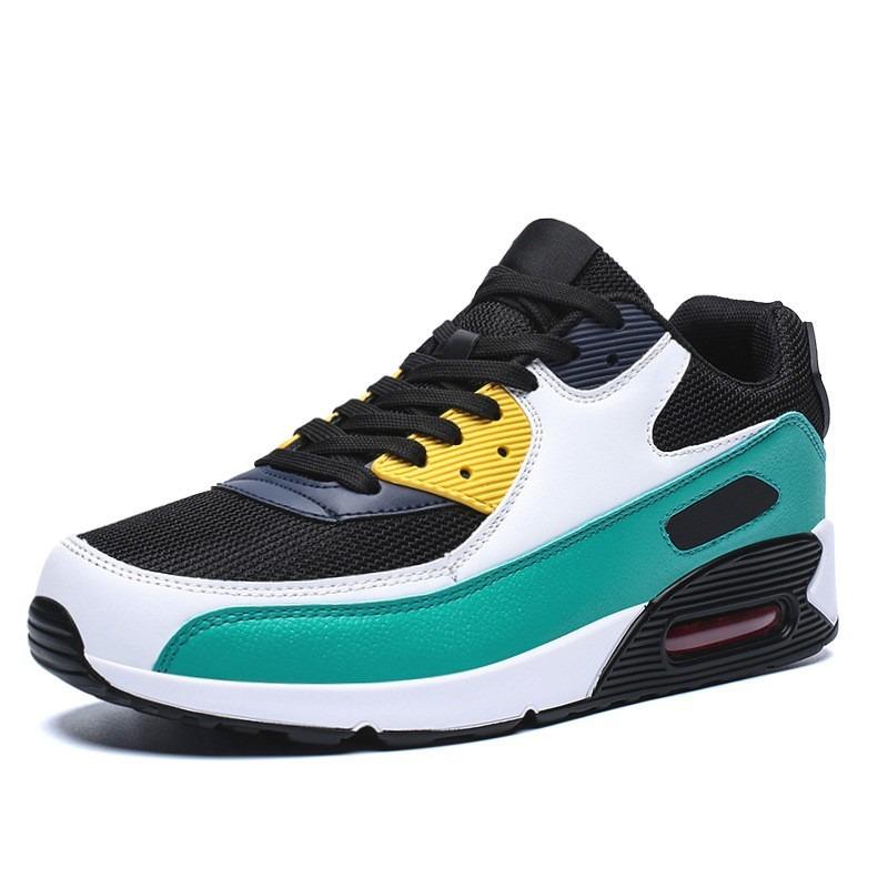 Spring New Outdoor Sports Casual Shoes Running Shoes Low-top Leather Air Cushion Casual Sports Running Shoes