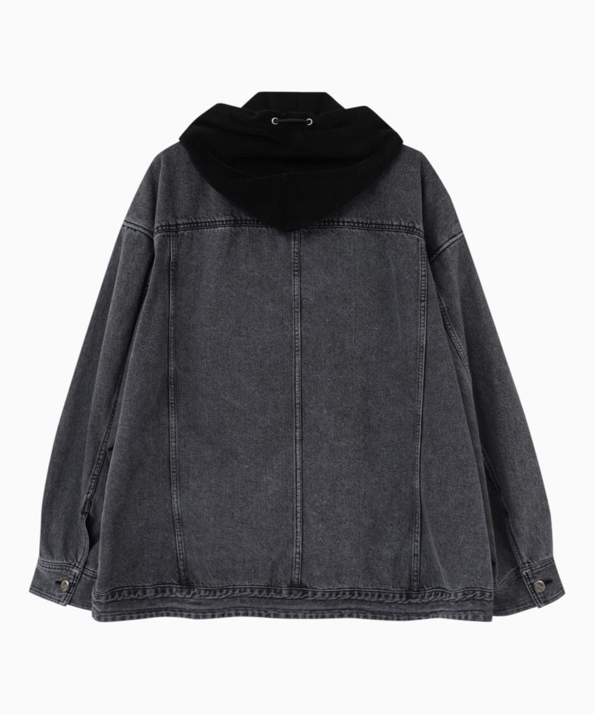 Znuz Coz Hooded Denim Jumper - Gray