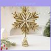 Christmas Tree Topper With Snowflake And Star Iron Art Decoration For Holiday Festivities