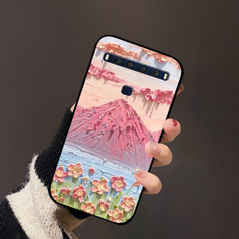 For TCL 10 Lite Case Silicon TPU Flower Landscape Phone Cases On for TCL 10L T770H T770B Portector Soft Cover 10Lite 4187U