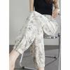 Demana Chinese Ink Wash Print Summer Casual Pants